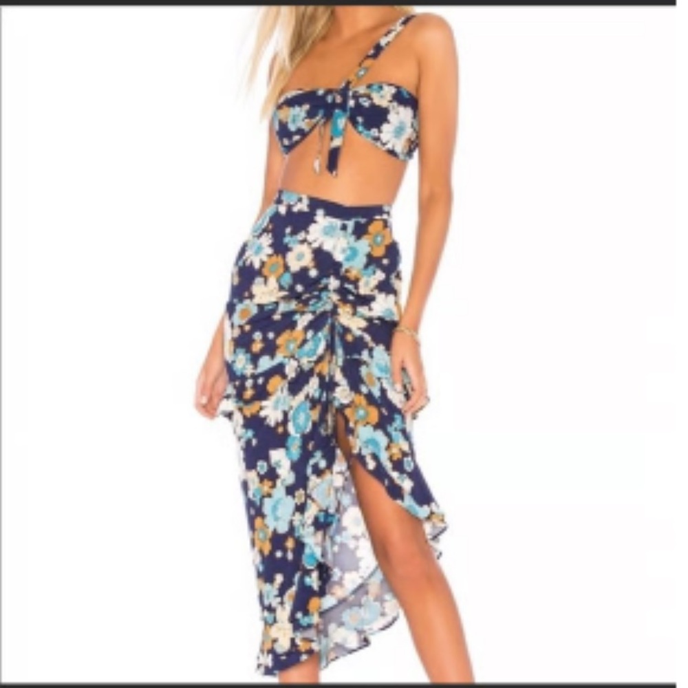 For Love And Lemons Floral Skirt Set